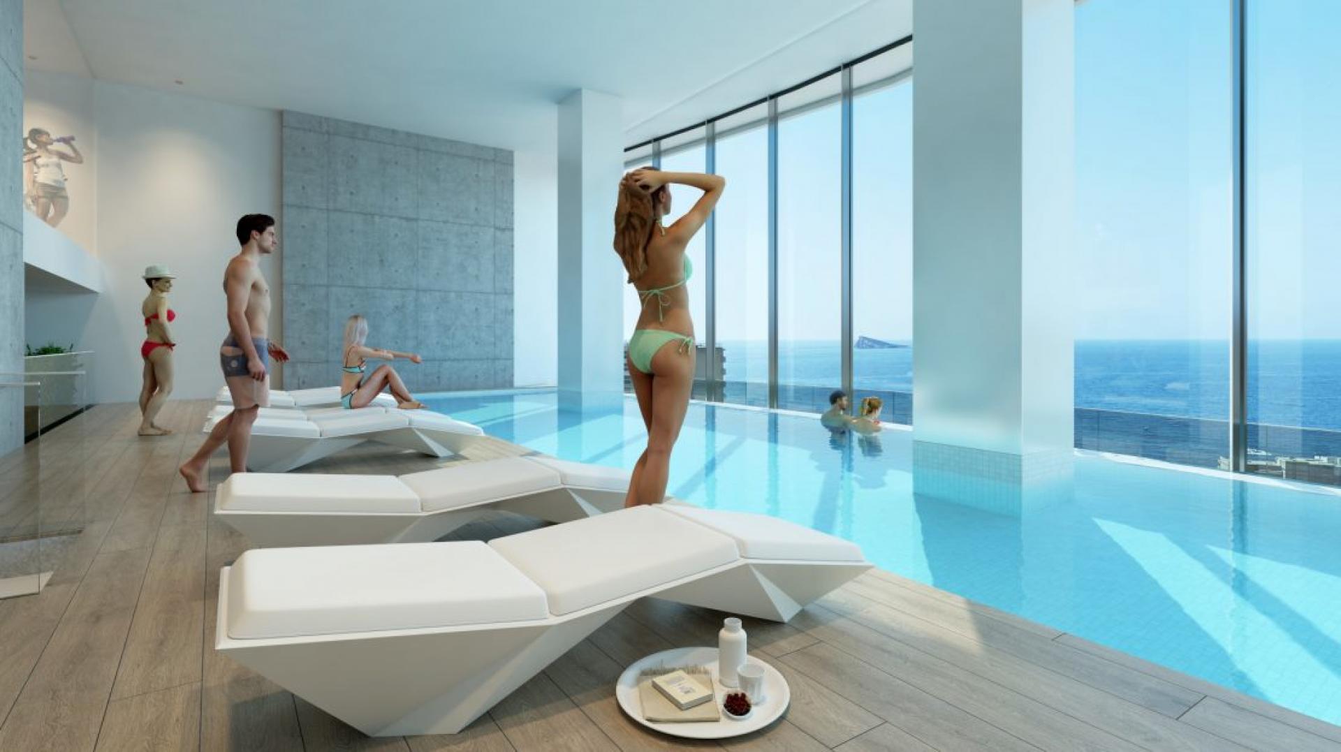 Benidorm - Appartements avec belle vue mer in Medvilla Spanje
