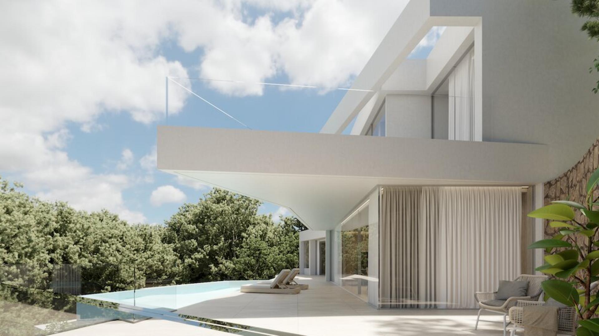 Villa Design avec Vue Panoramique sur la Mer à Altea in Medvilla Spanje