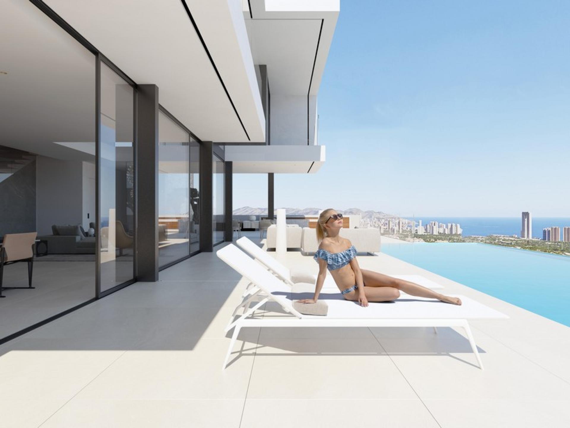 Villa Super Deluxe avec vue sublime sur la mer à Finestrat in Medvilla Spanje