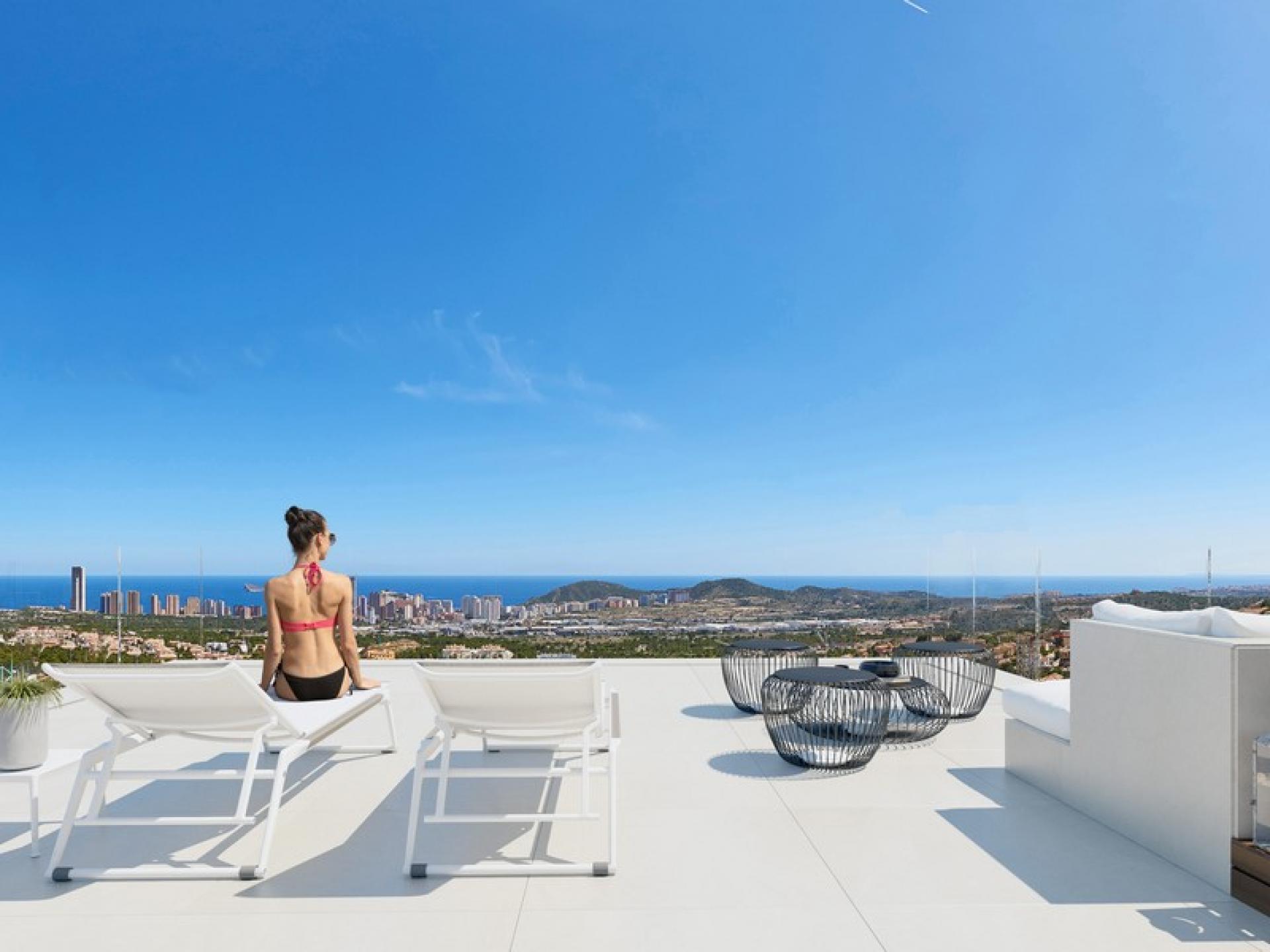 Villa Super Deluxe avec vue sublime sur la mer à Finestrat in Medvilla Spanje