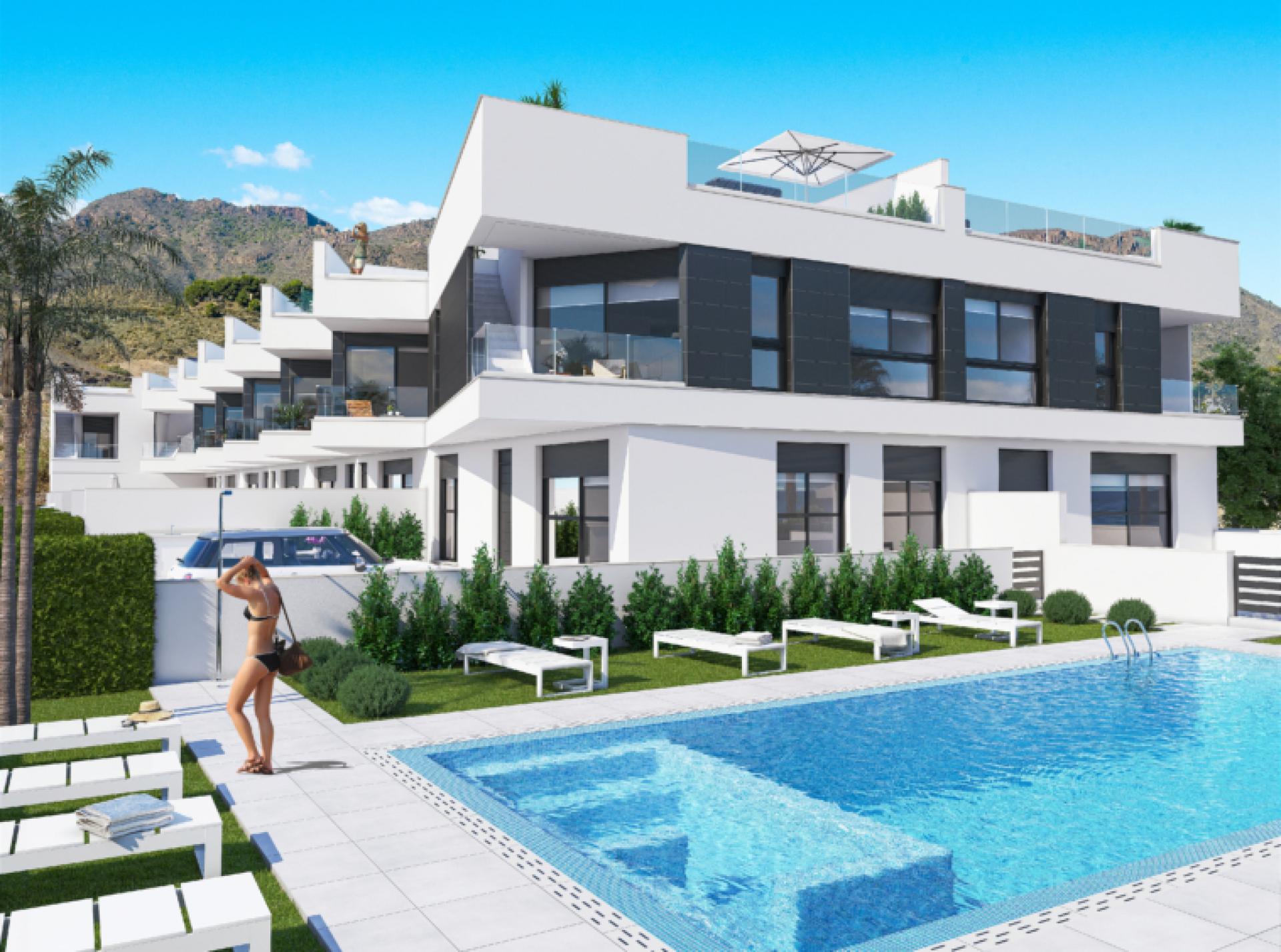 2 chambre Appartement - terrasse à Pozo del Esparto in Medvilla Spanje