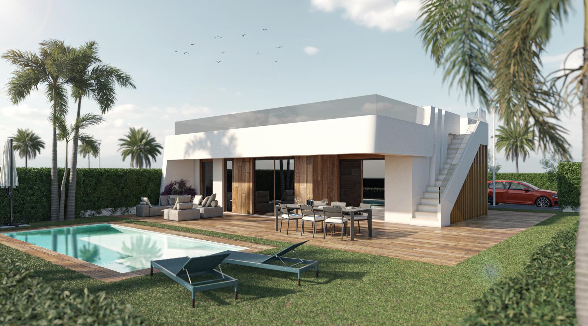 Villa avec solarium à vendre au complexe Condado De Alhama in Medvilla Spanje