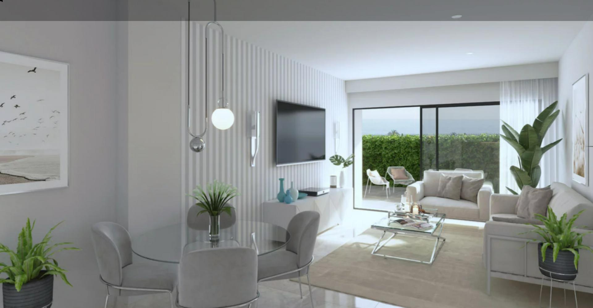 2 chambre Appartement - jardin à Puerto de Mazarron in Medvilla Spanje