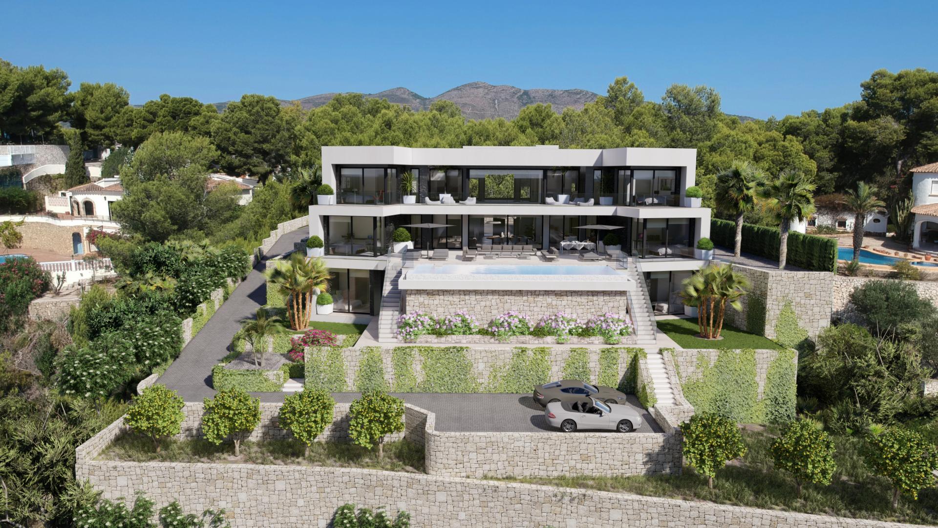 Projet - Villa moderne avec vue panoramique à Calpe in Medvilla Spanje