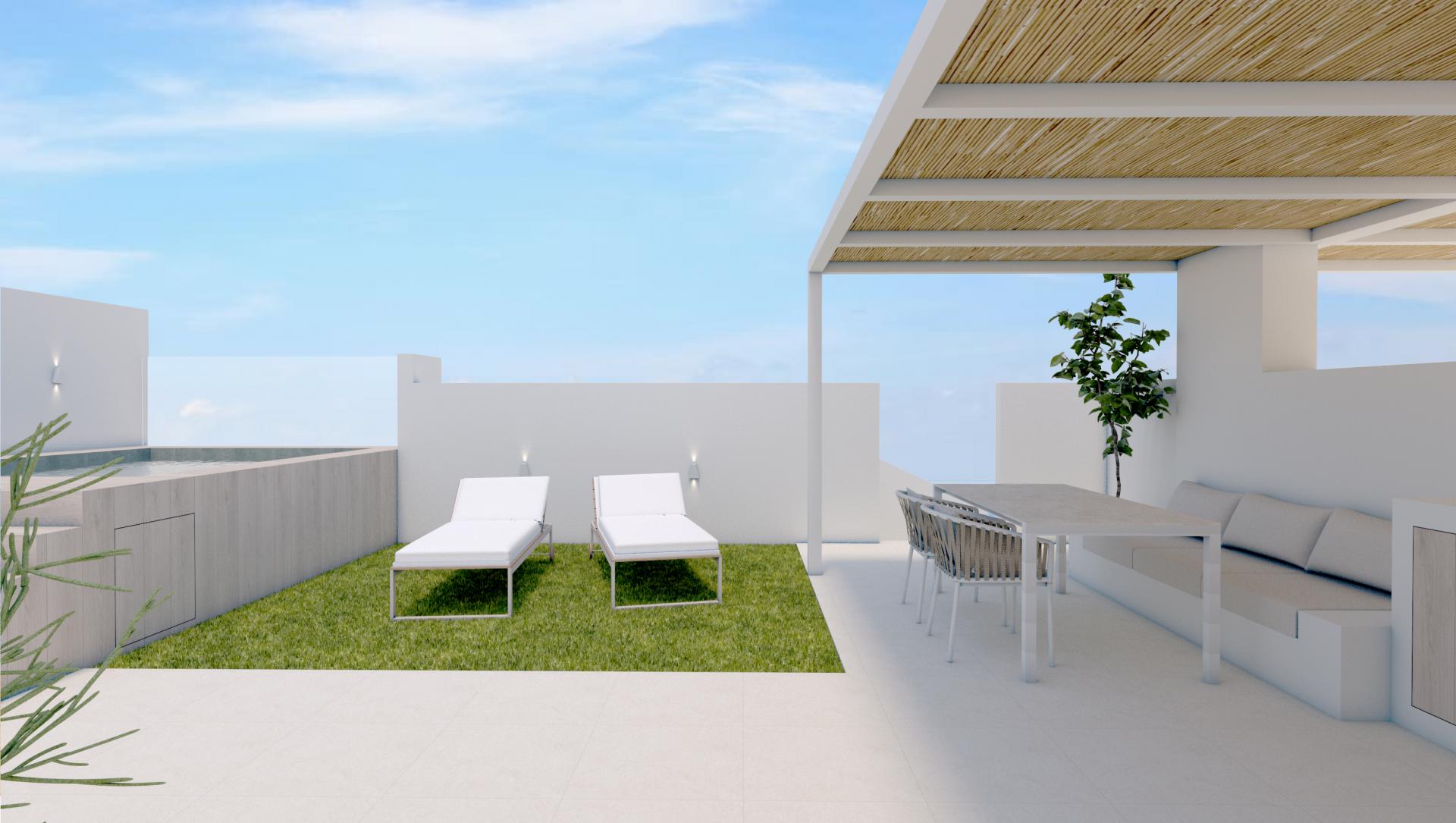 3 chambre Appartement - jardin à Torre de la Horadada in Medvilla Spanje
