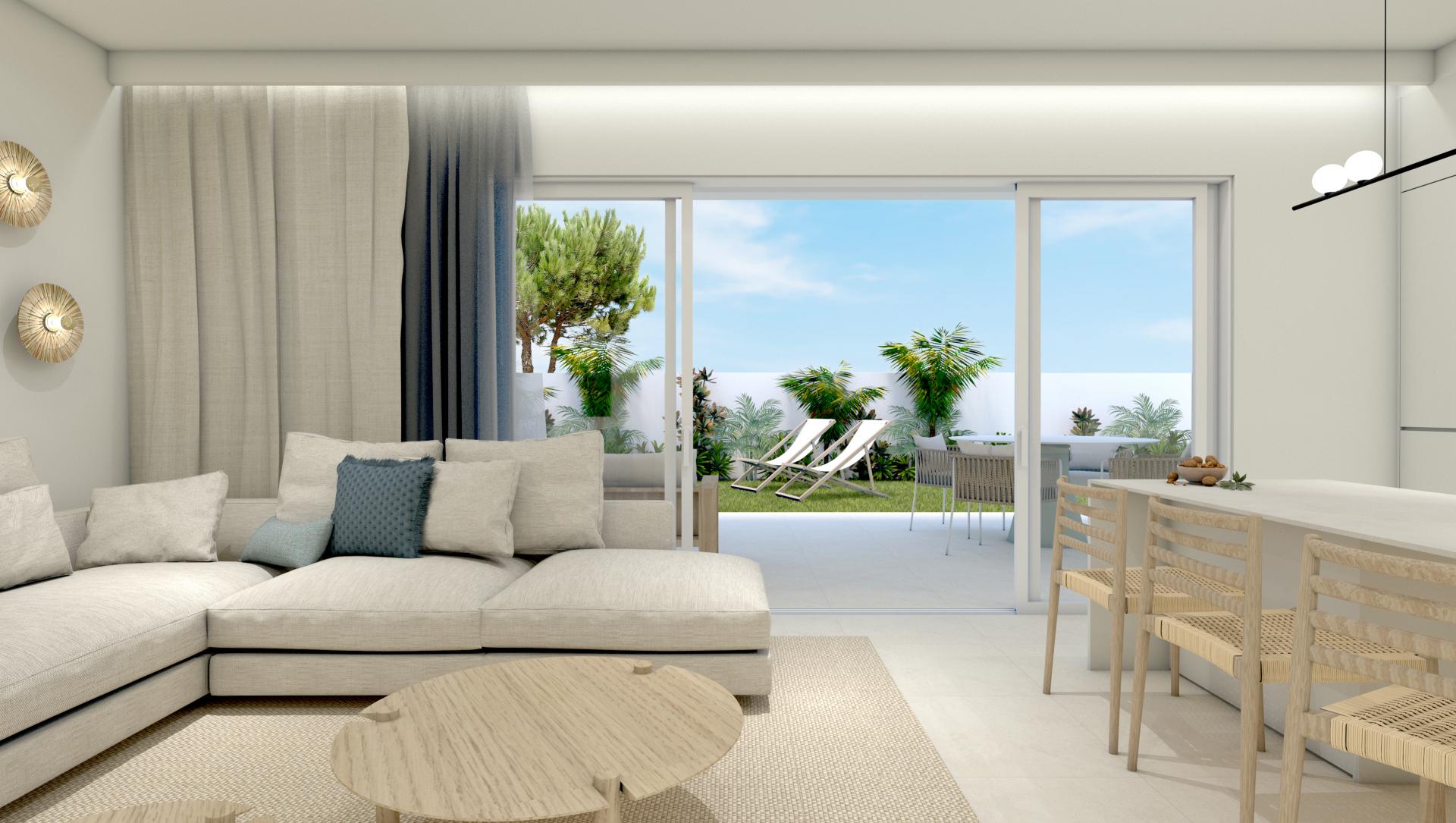 3 chambre Appartement - jardin à Torre de la Horadada in Medvilla Spanje