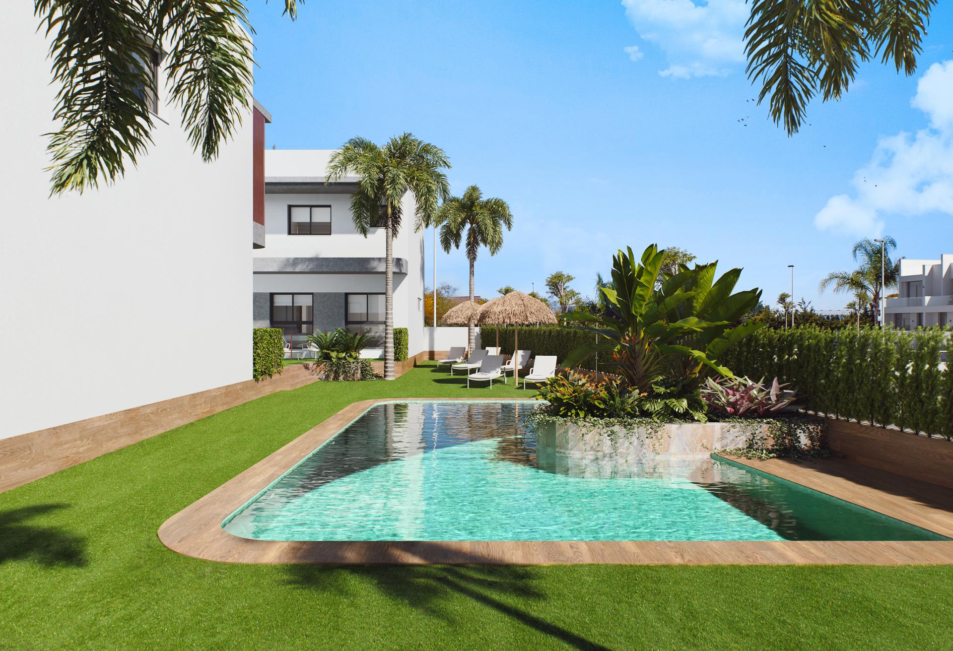 2 chambre Appartement - jardin à Pilar de la Horadada in Medvilla Spanje