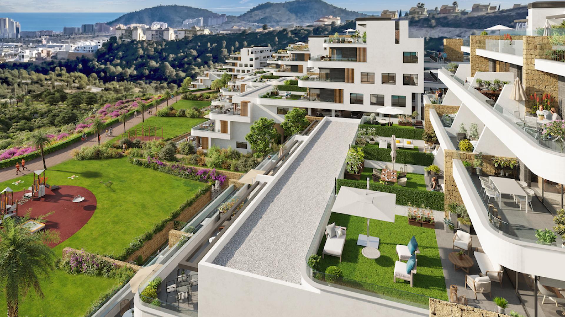 2 chambre Appartement - terrasse à Finestrat in Medvilla Spanje