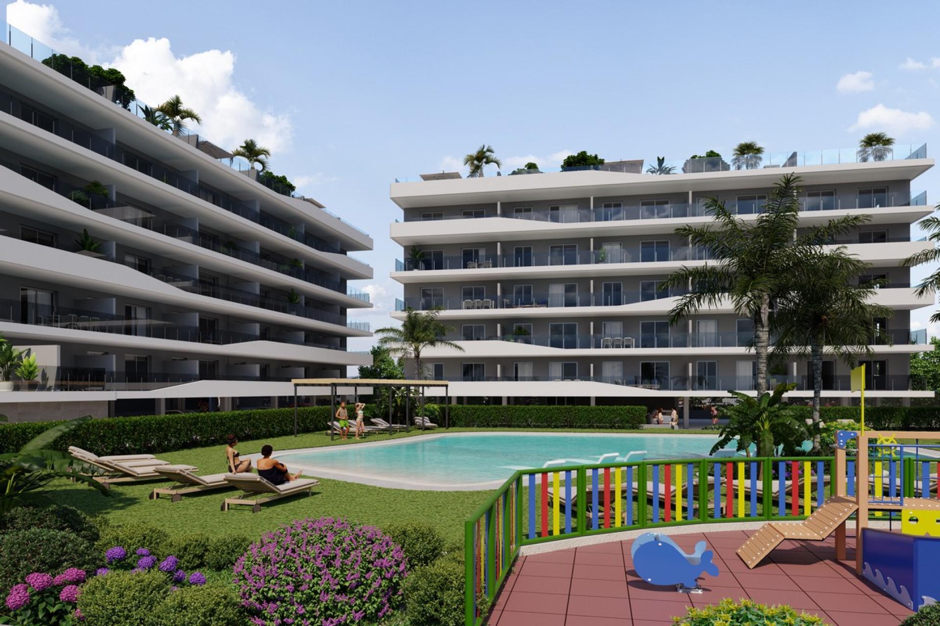 2 chambre Appartement - terrasse à Santa Pola in Medvilla Spanje