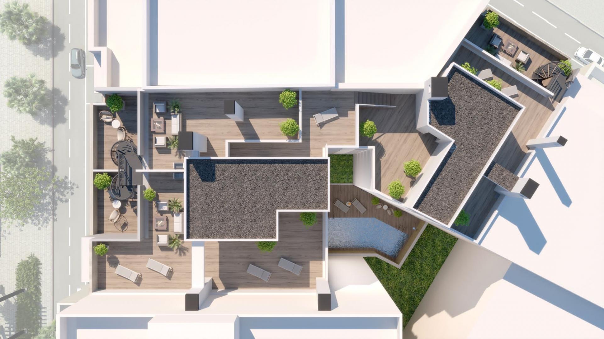 3 chambre Appartements - terrasse sur le toit à Alicante - Nouvelle construction in Medvilla Spanje