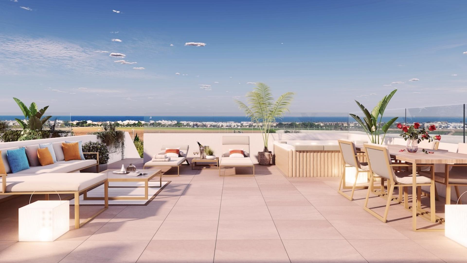 3 chambre Appartements - terrasse sur le toit à Pilar de la Horadada in Medvilla Spanje