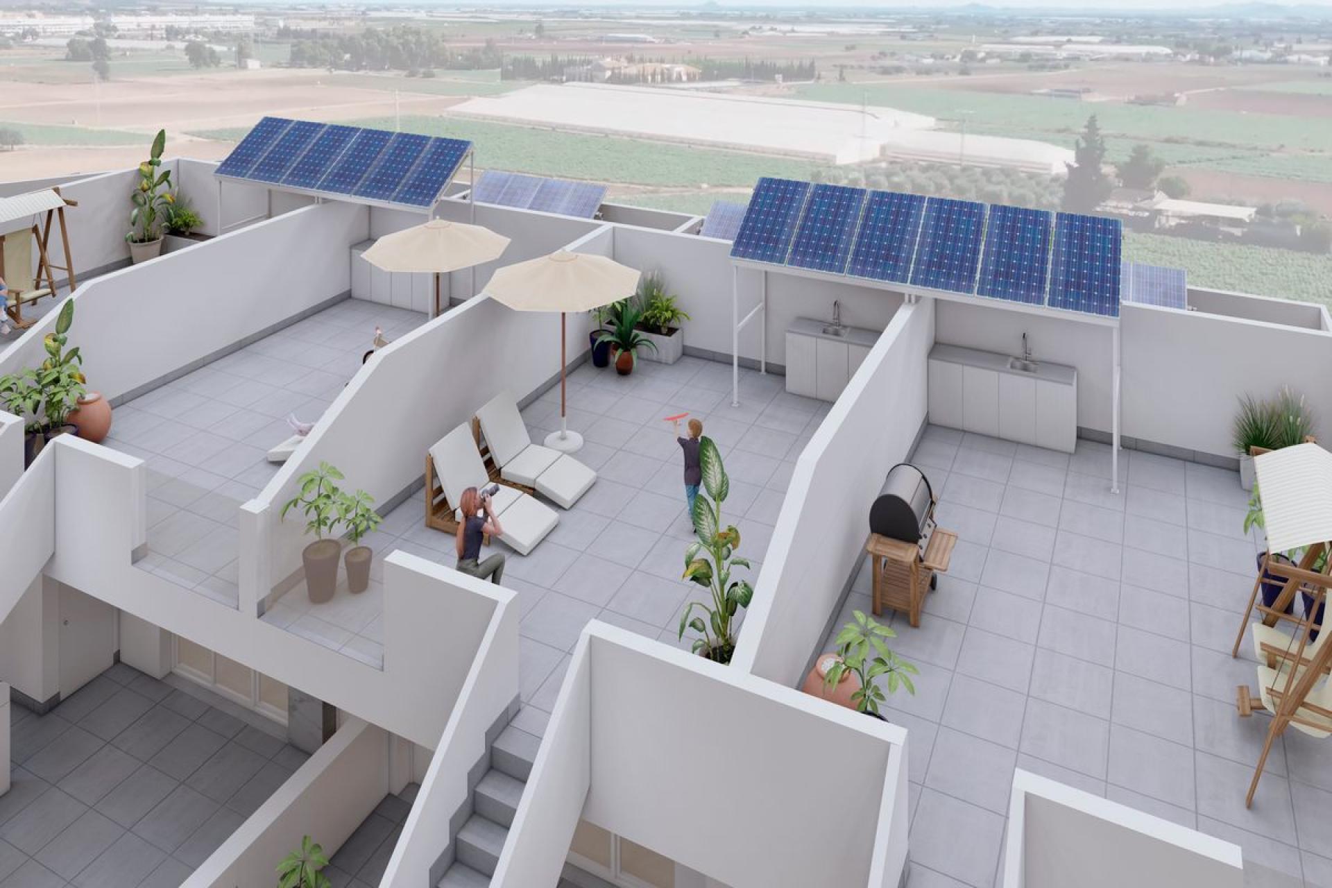 2 chambre Appartements - terrasse sur le toit à Roldán in Medvilla Spanje