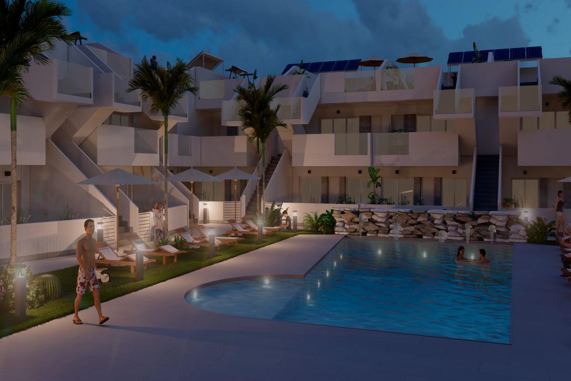 2 chambre Appartements - terrasse sur le toit à Roldán in Medvilla Spanje