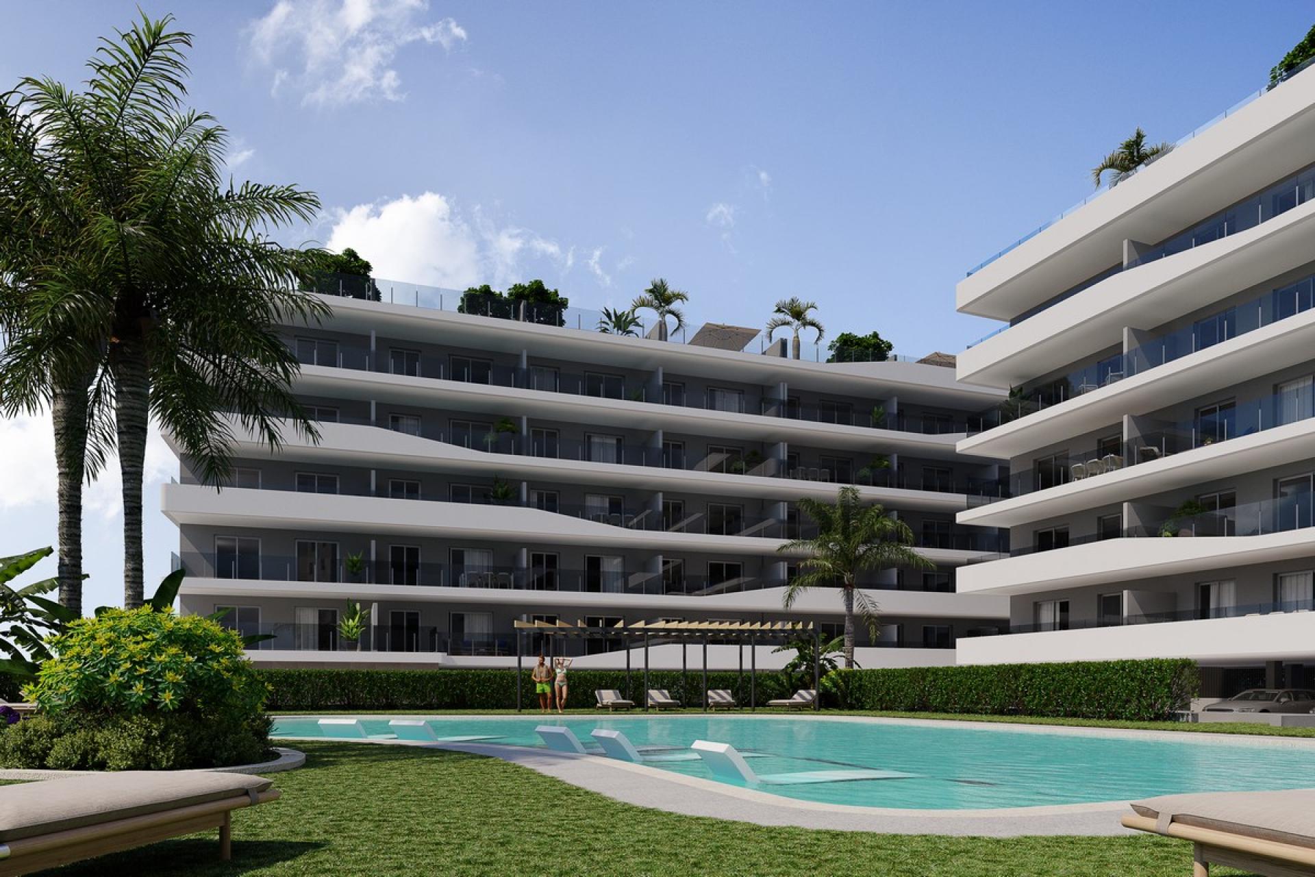 3 chambre Appartements - terrasse sur le toit à Santa Pola in Medvilla Spanje