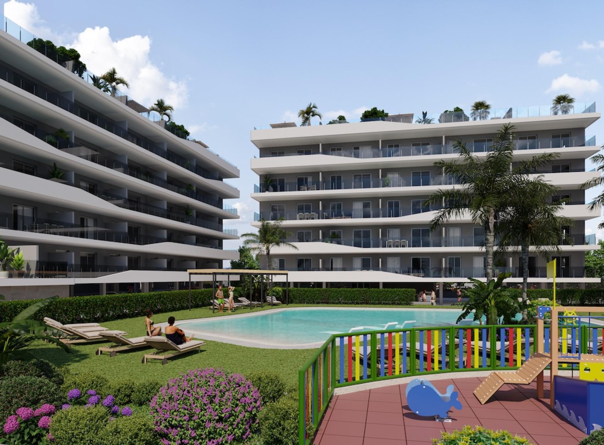 3 chambre Appartements - terrasse sur le toit à Santa Pola in Medvilla Spanje