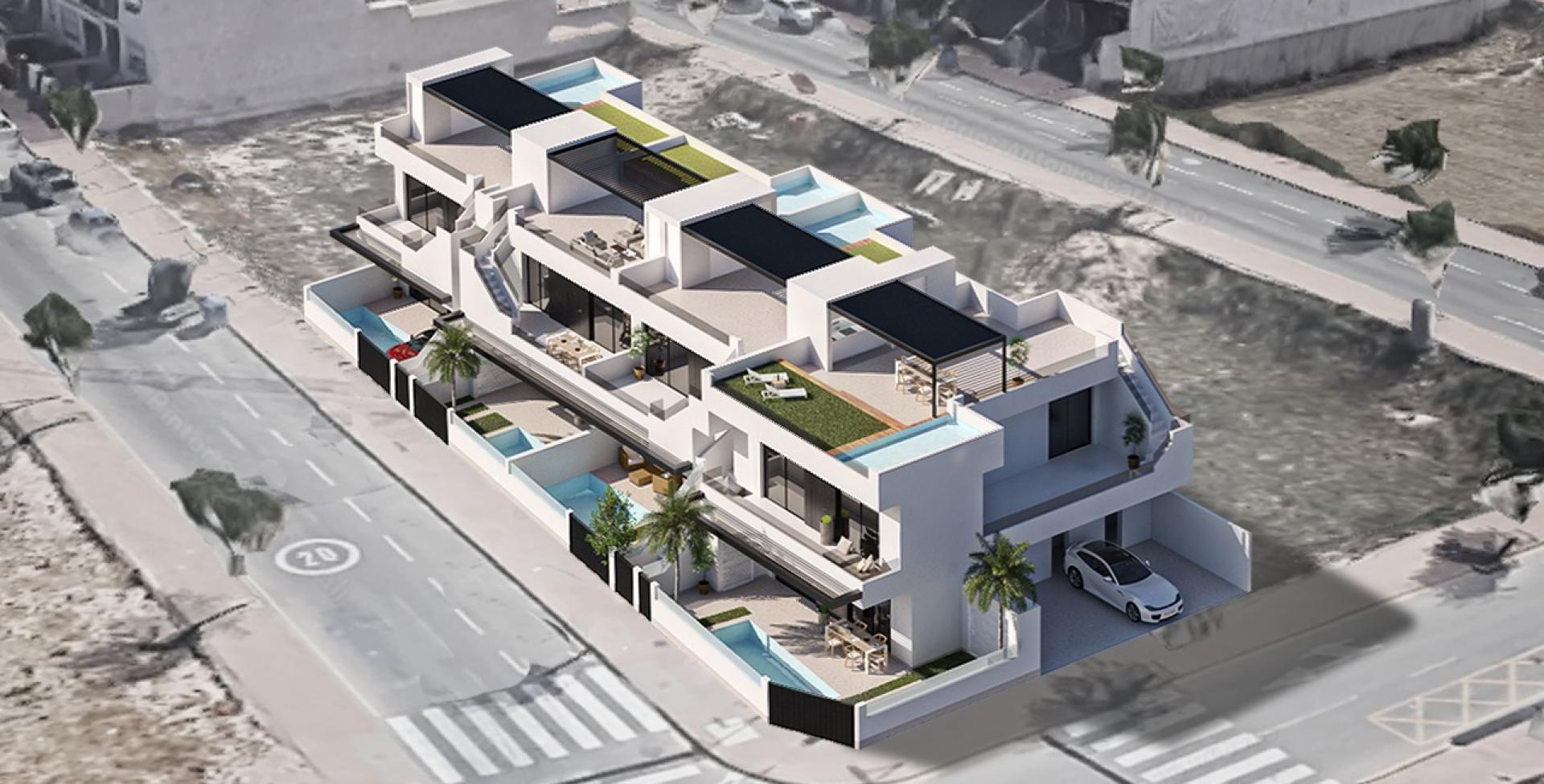 2 chambre Appartements - terrasse sur le toit à San Pedro Del Pinatar in Medvilla Spanje