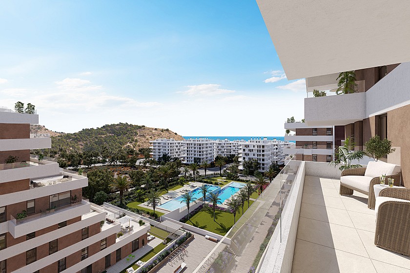 2 chambre Appartement - terrasse à Villajoyosa in Medvilla Spanje