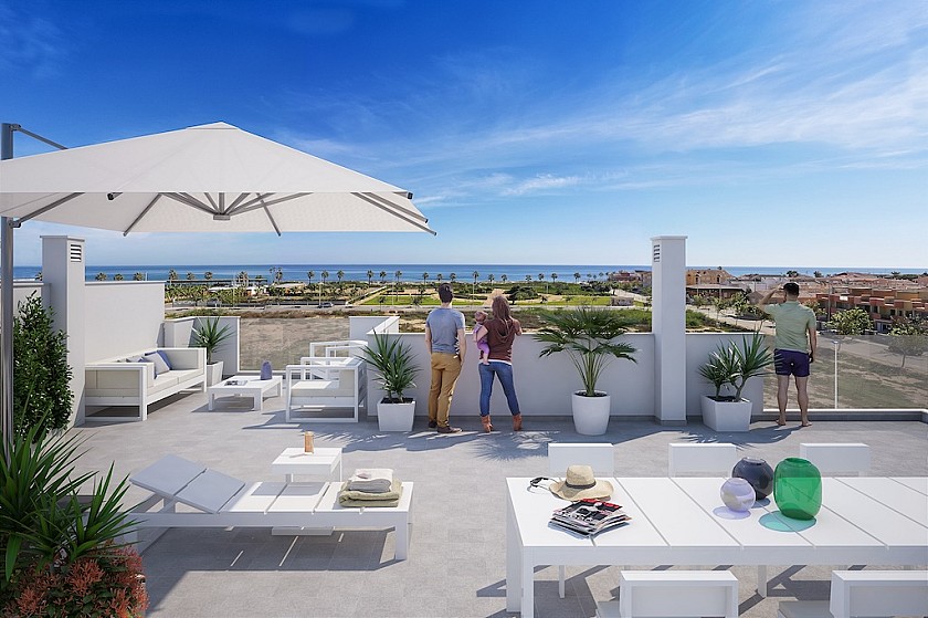 2 chambre Appartements - terrasse sur le toit à Torre de la Horadada in Medvilla Spanje