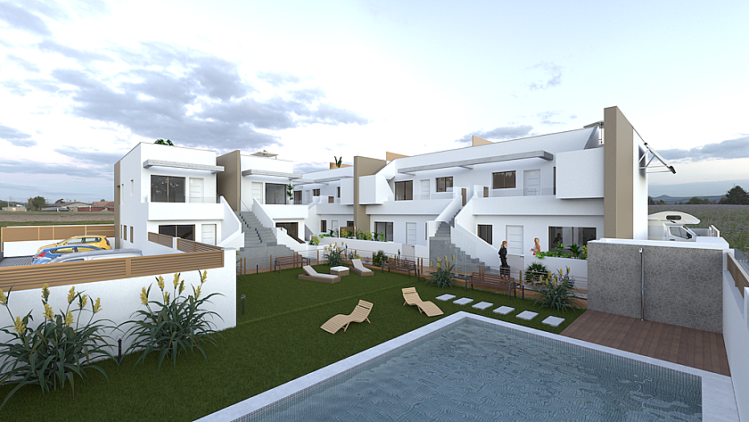 2 chambre Appartement - jardin à Pilar de la Horadada in Medvilla Spanje