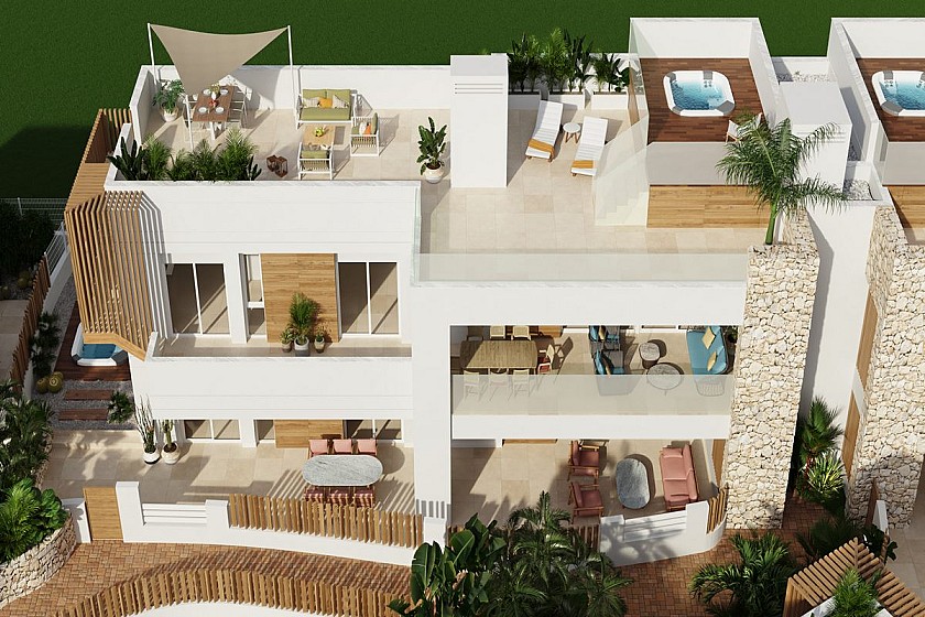 2 chambre Appartements - terrasse sur le toit à San Juan de los Terreros in Medvilla Spanje