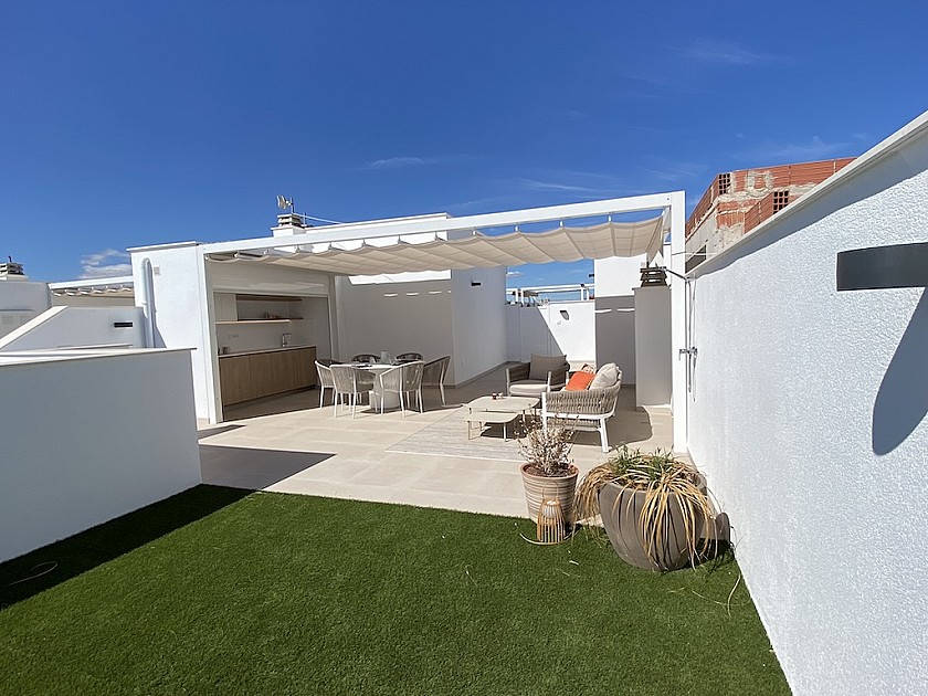 2 chambre Appartements - terrasse sur le toit à Pilar de la Horadada in Medvilla Spanje