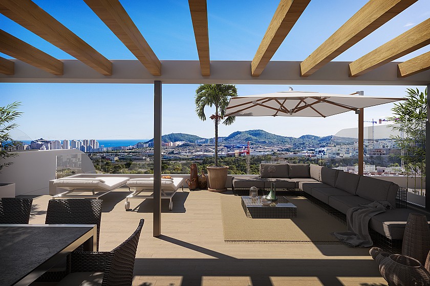 2 chambre Appartements - terrasse sur le toit à Finestrat in Medvilla Spanje
