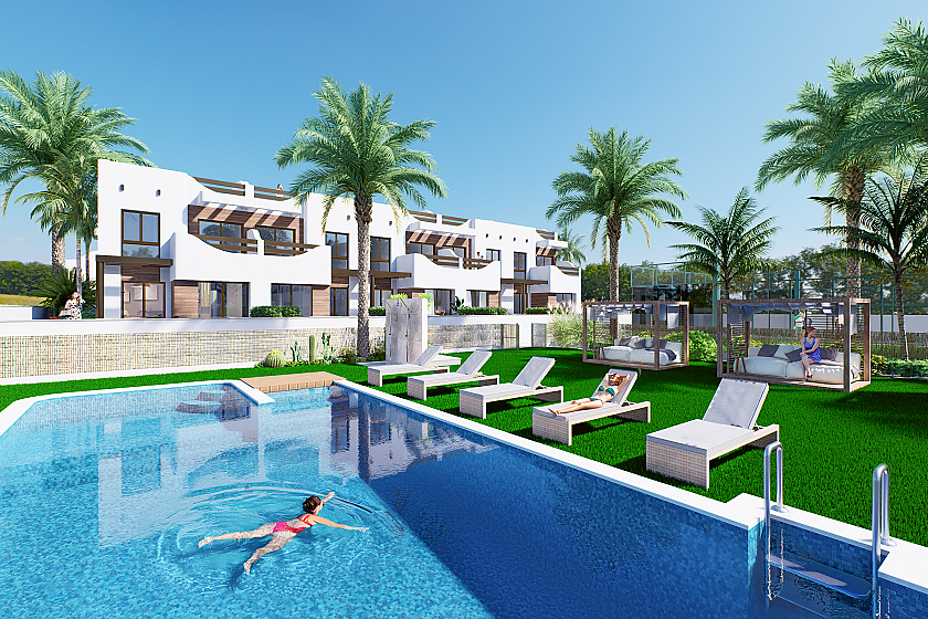 2 chambre Appartement - jardin à Torre de la Horadada in Medvilla Spanje