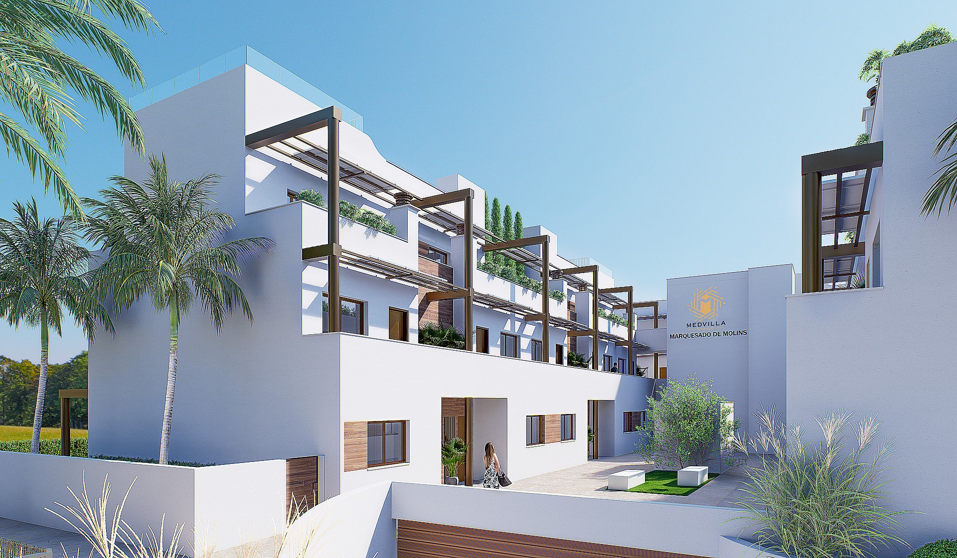 2 chambre Appartements - terrasse sur le toit à Torre de la Horadada in Medvilla Spanje