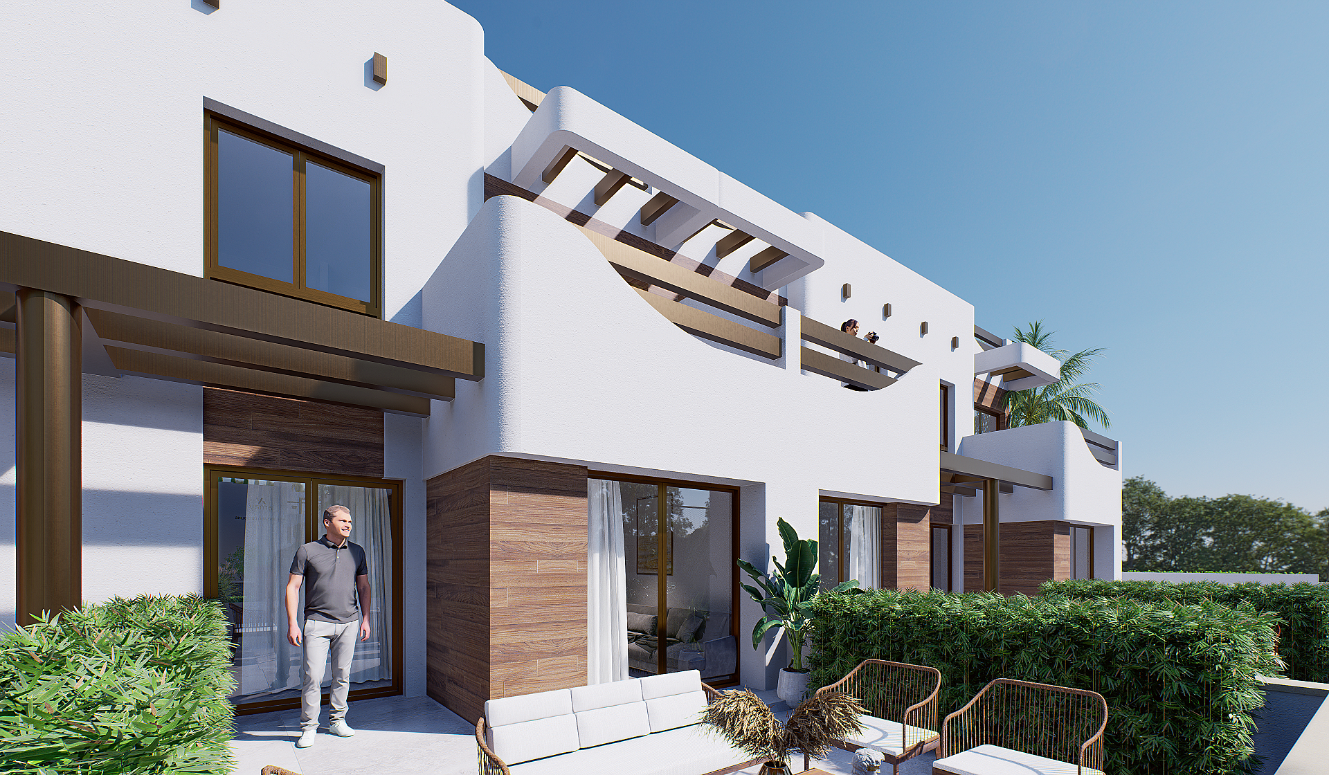 2 chambre Appartements - terrasse sur le toit à Torre de la Horadada in Medvilla Spanje