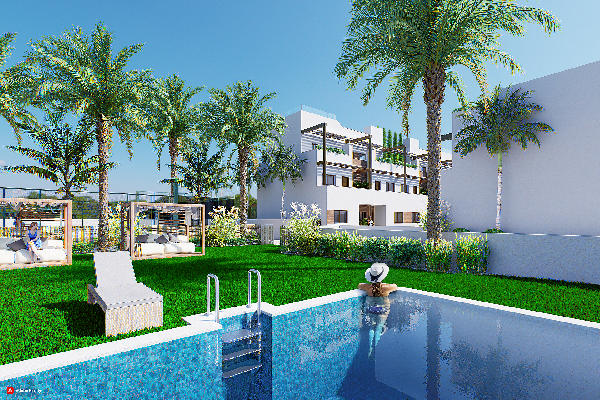 2 chambre Appartements - terrasse sur le toit à Torre de la Horadada in Medvilla Spanje