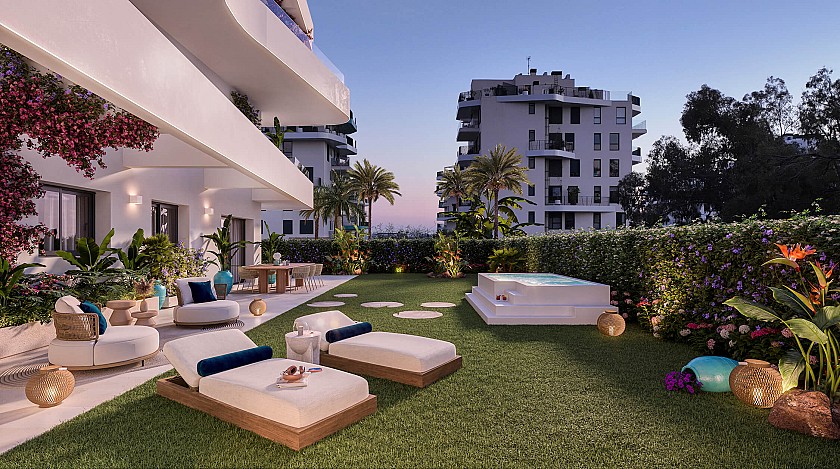2 chambre Appartement - jardin à Villajoyosa in Medvilla Spanje