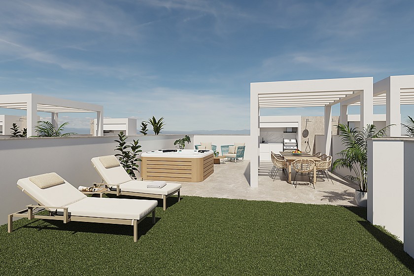 3 chambre Appartements - terrasse sur le toit à Pilar de la Horadada in Medvilla Spanje