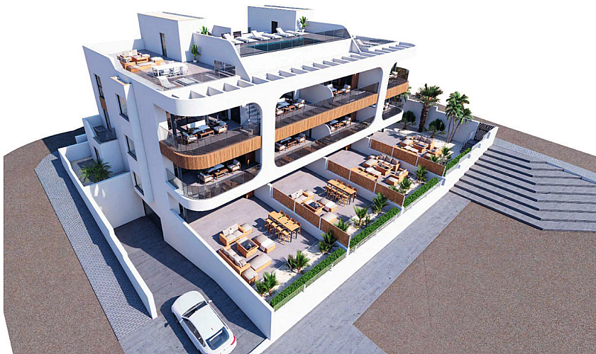 3 chambre Appartements - terrasse sur le toit à Benijòfar in Medvilla Spanje