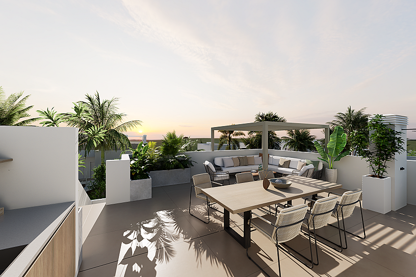 3 chambre Appartements - terrasse sur le toit à Los Alcazares in Medvilla Spanje