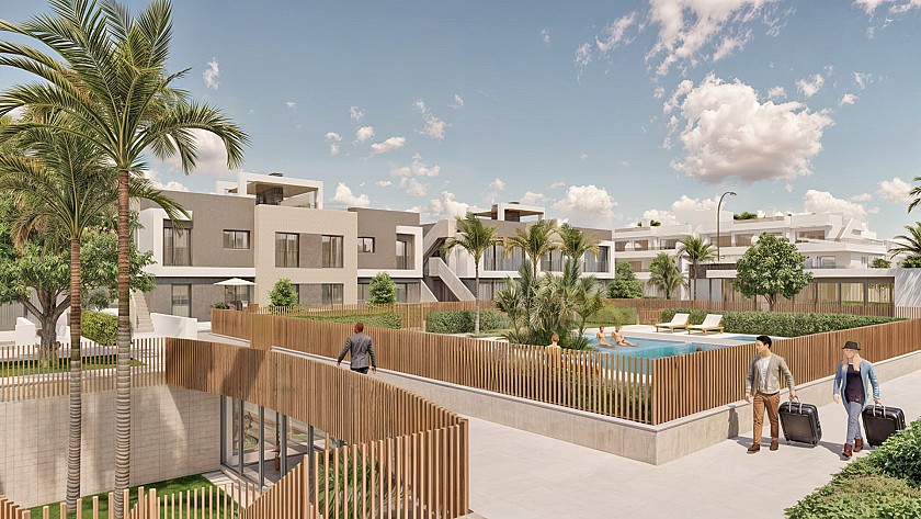 3 chambre Appartement - jardin à Torre de la Horadada in Medvilla Spanje