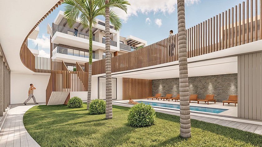 3 chambre Appartements - terrasse sur le toit à Torre de la Horadada in Medvilla Spanje