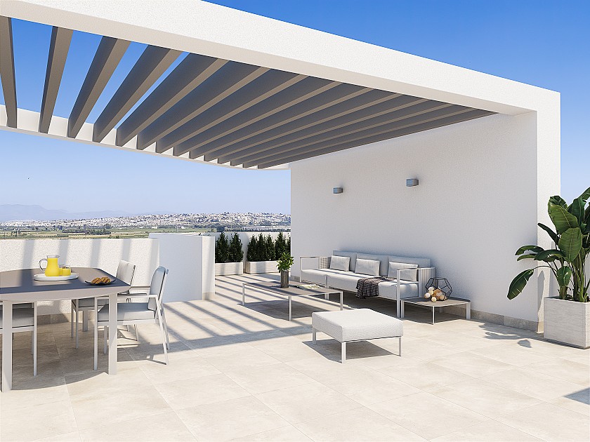 2 chambre Appartements - terrasse sur le toit à Guardamar del Segura in Medvilla Spanje