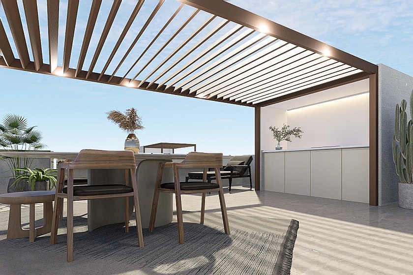 2 chambre Appartements - terrasse sur le toit à Pilar de la Horadada in Medvilla Spanje