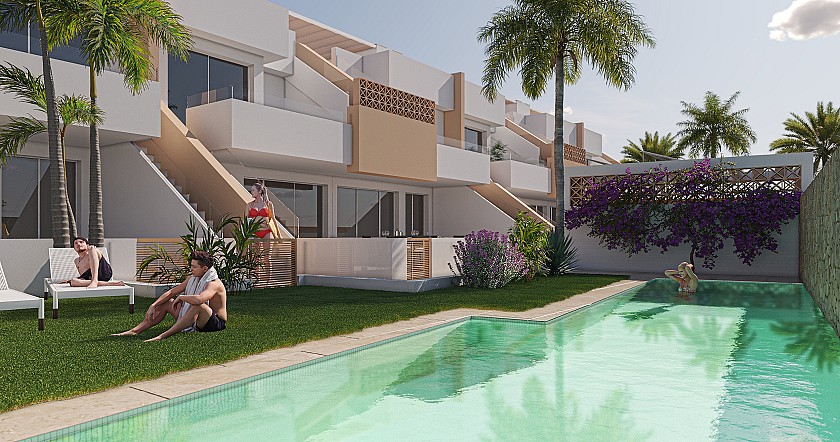 3 chambre Appartement - jardin à Pilar de la Horadada in Medvilla Spanje