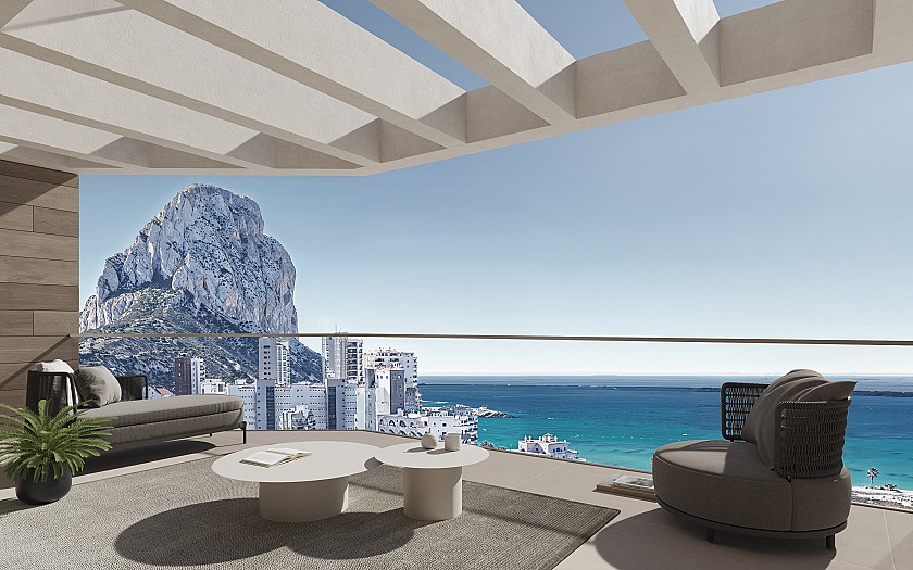 4 chambre Appartements - terrasse sur le toit à Calpe in Medvilla Spanje