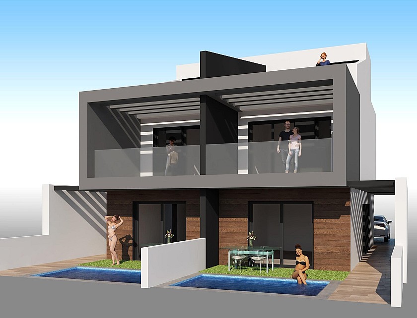 3 chambre Maisonettes à Santiago de la Ribera in Medvilla Spanje