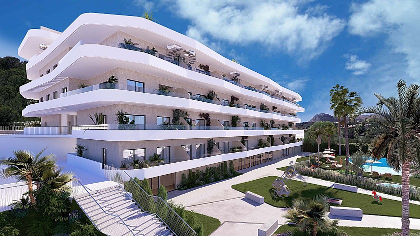 2 chambre Appartements - terrasse sur le toit à La Nucia in Medvilla Spanje