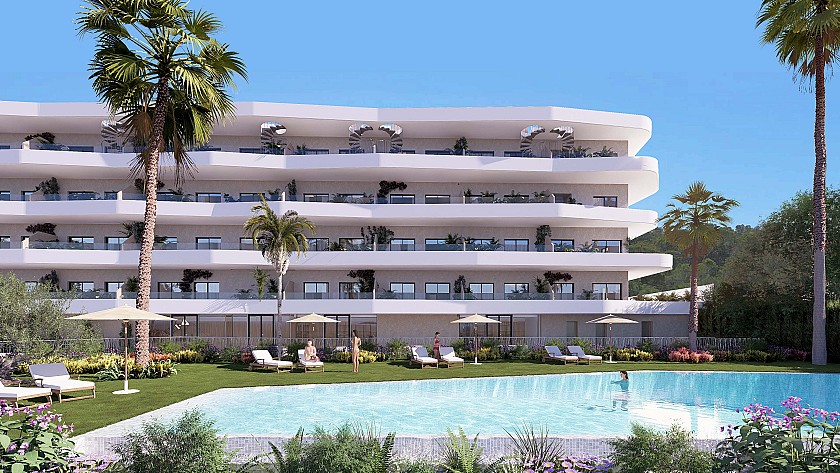 2 chambre Appartement - terrasse à La Nucia in Medvilla Spanje