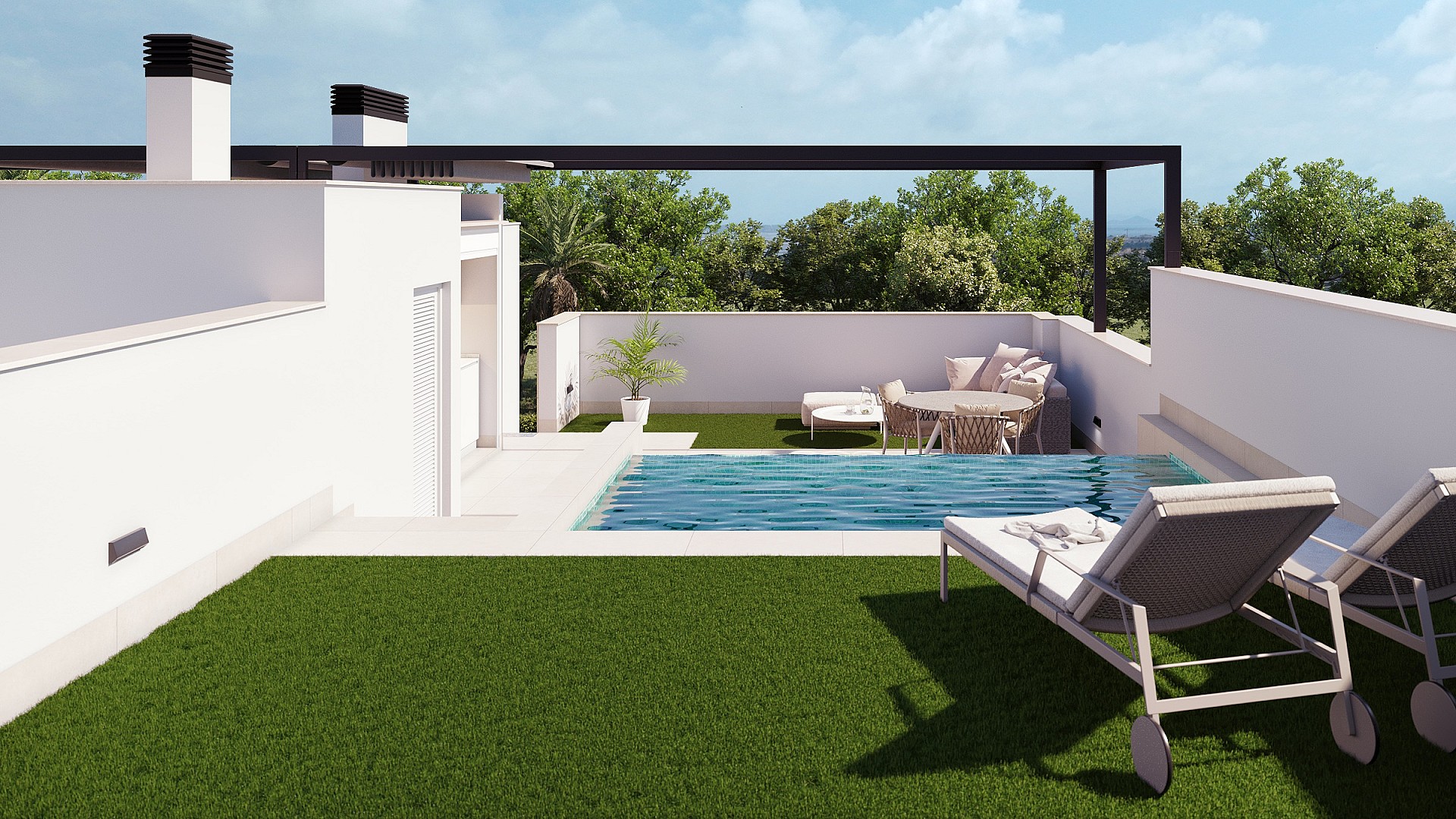 2 chambre Appartements - terrasse sur le toit à Pilar de la Horadada in Medvilla Spanje