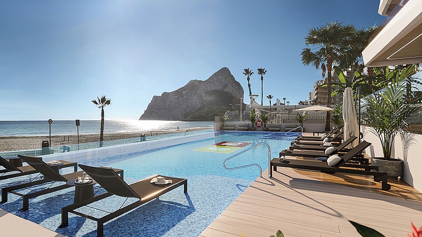 2 chambre Appartement - terrasse à Calpe in Medvilla Spanje