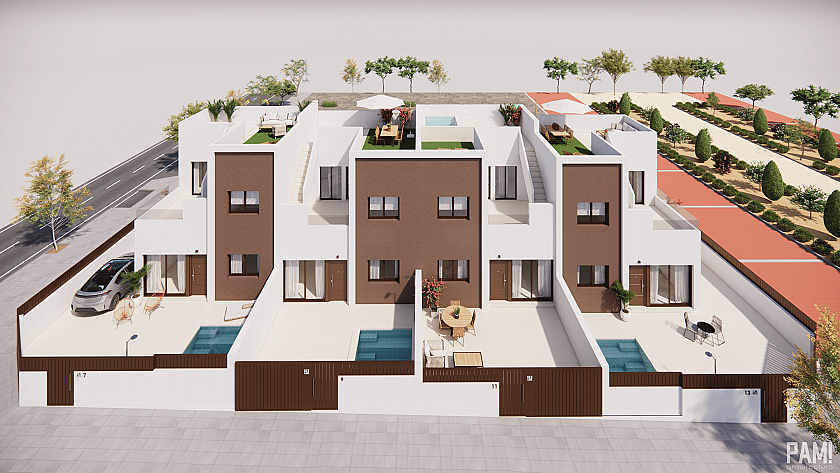 3 chambre Maisonettes à Pilar de la Horadada in Medvilla Spanje