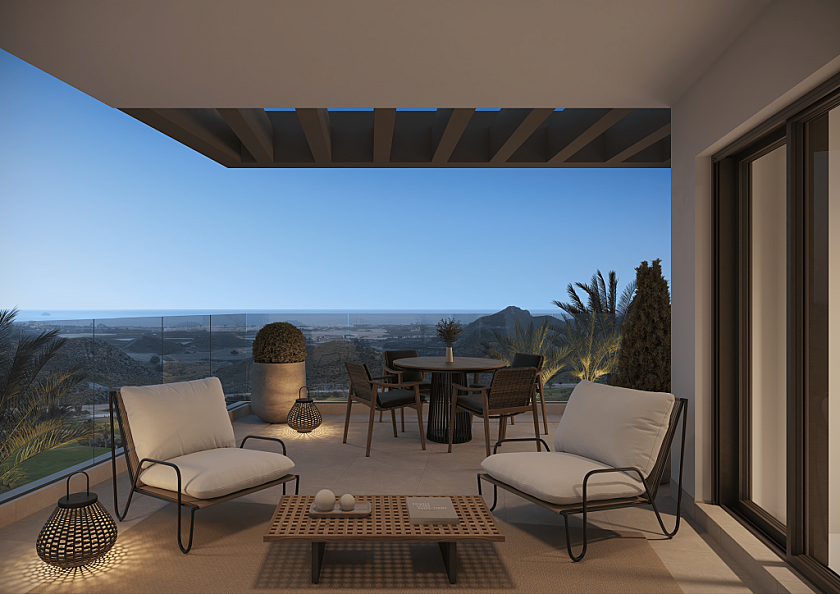 2 chambre Appartement - jardin à San Juan de los Terreros in Medvilla Spanje