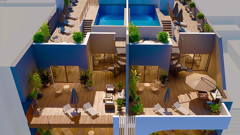 3 chambre Appartements - terrasse sur le toit à Torrevieja in Medvilla Spanje