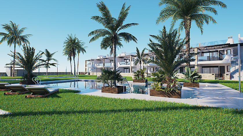 2 chambre Appartement - jardin à Pilar de la Horadada in Medvilla Spanje