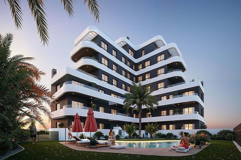 2 chambre Appartement - jardin à Guardamar del Segura in Medvilla Spanje